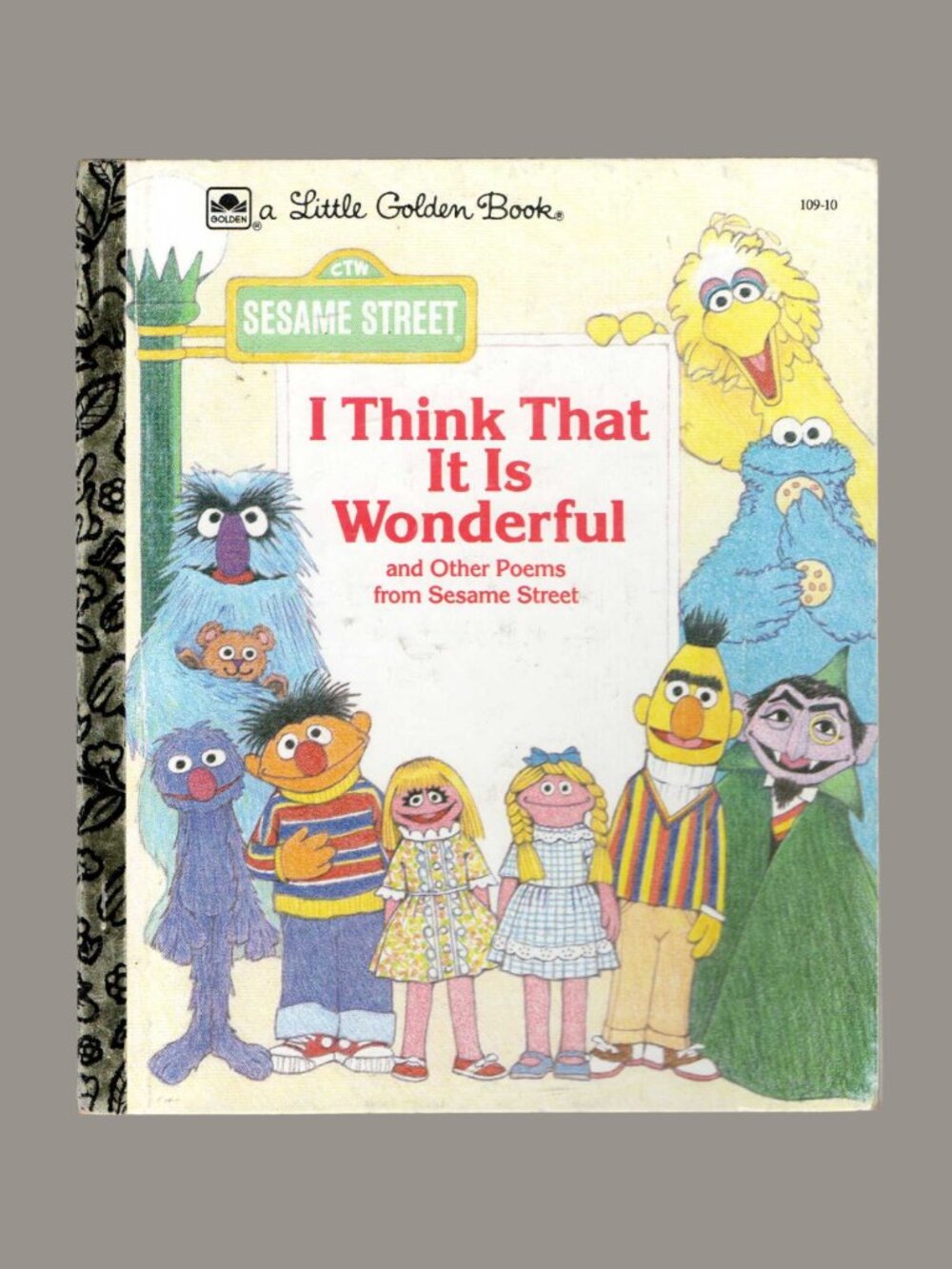 5/$20 Sesame Street I Think That It Is Wonderful Vintage Little Golden Book